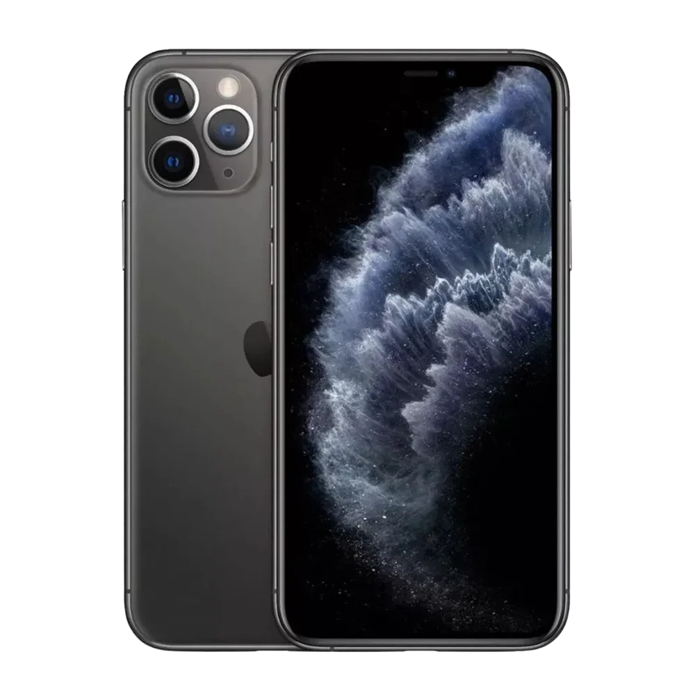 Supplied Apple iPhone 11 Pro in Space Gray model image, front and back