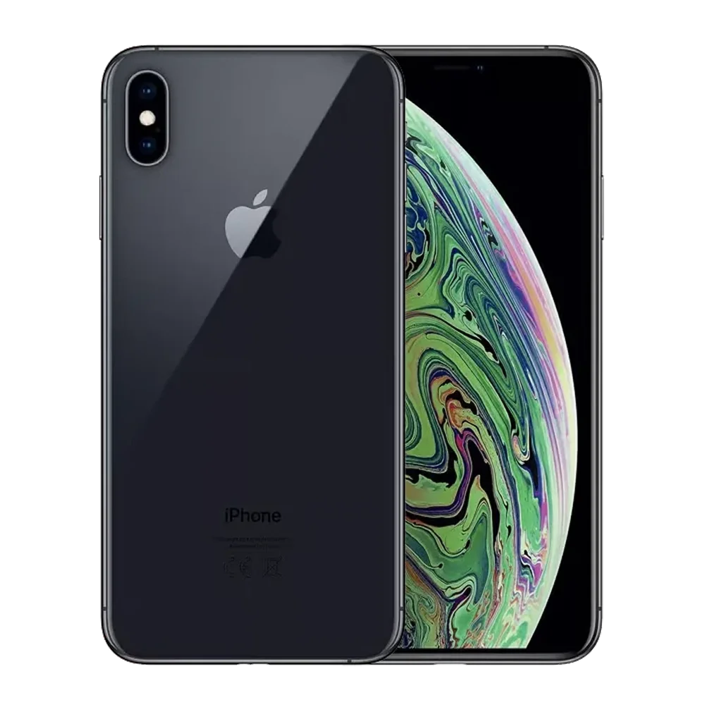 Supplied Apple iPhone XS in Space Gray model image, front and back