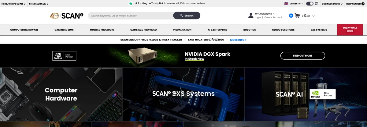 Scan desktop website preview