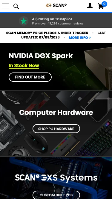Scan mobile website preview